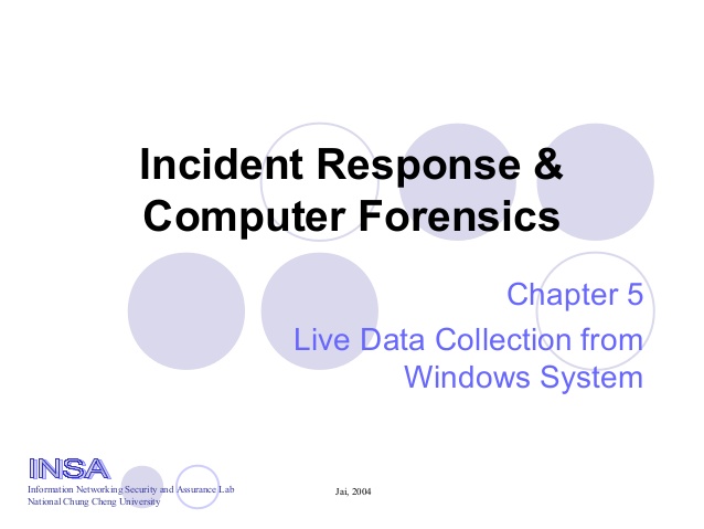 Real digital forensics (particularly chapter 1 windows live response)
